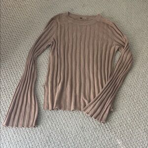 Ribbed Long Sleeve Sweater